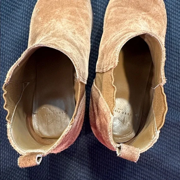 Marc Fisher Tan Suede Ankle Booties - Picture 5 of 6